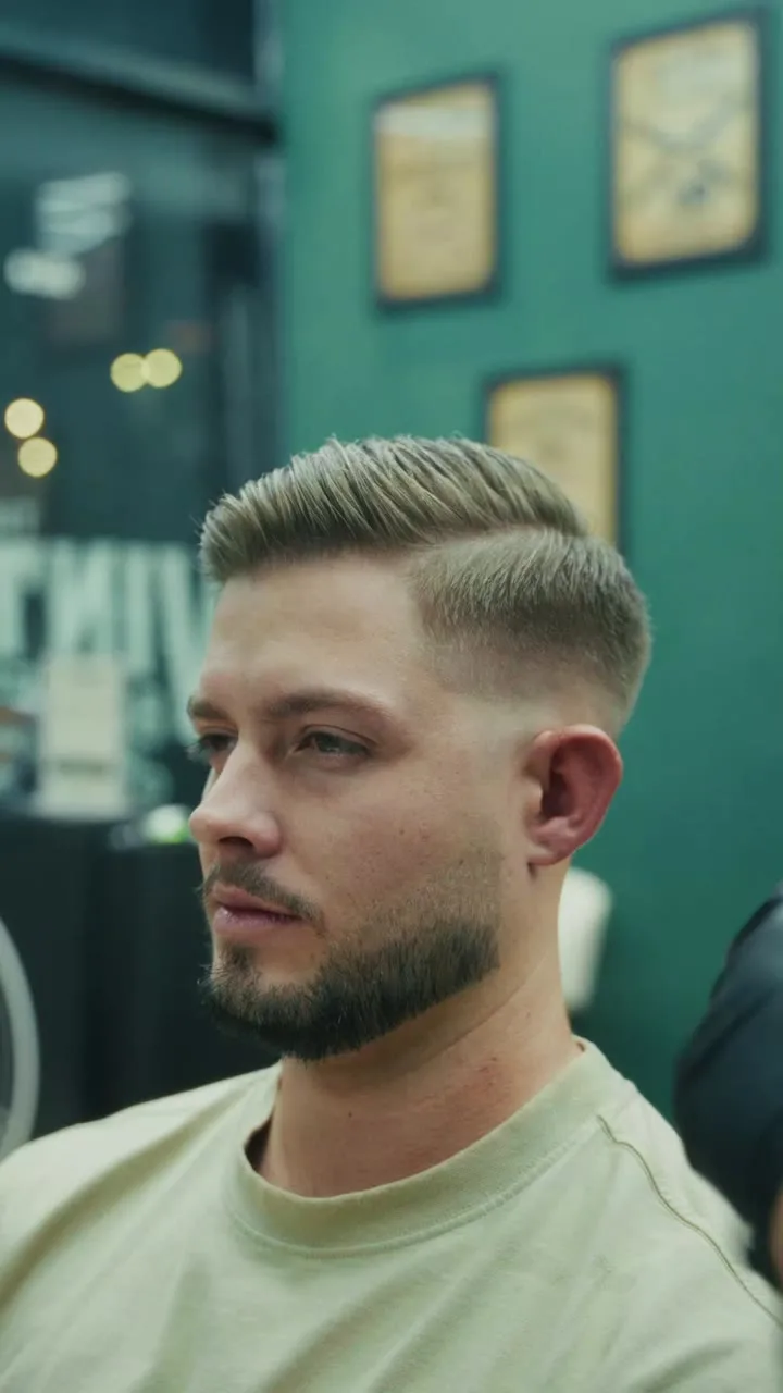 Hot towel shave and facial at The Vintage Barbershop, Meydan Dubai