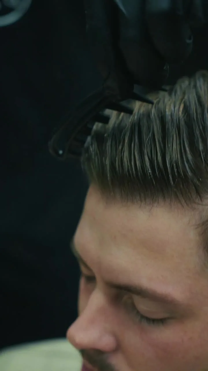 Men's hair colour service at The Vintage Barbershop, Nad Al Sheba, Dubai